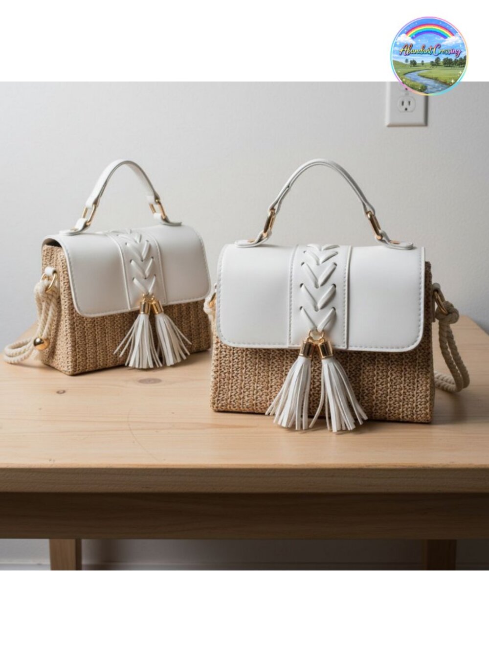 Straw Crossbody Bag Woven Clutch Beach Purse Summer Vacation Handbag
